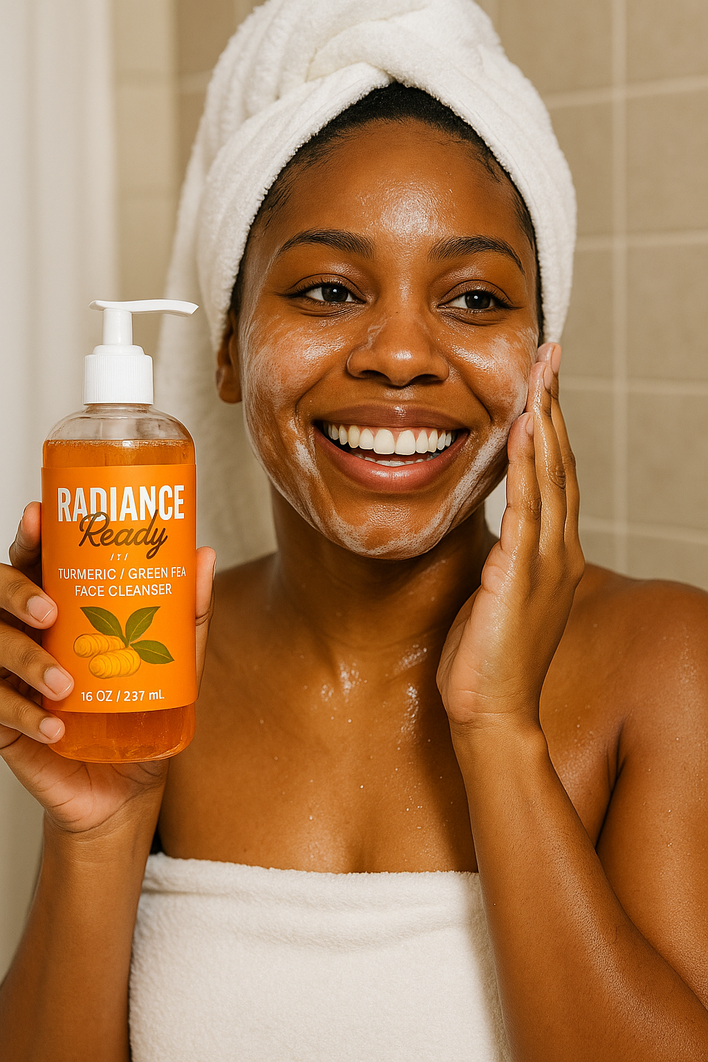 “Radiance Ready” Turmeric & Green Tea Face Cleanser