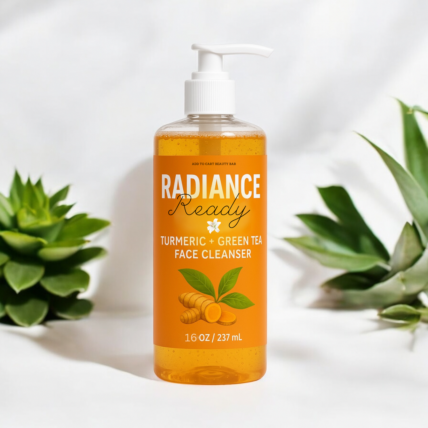 “Radiance Ready” Turmeric & Green Tea Face Cleanser