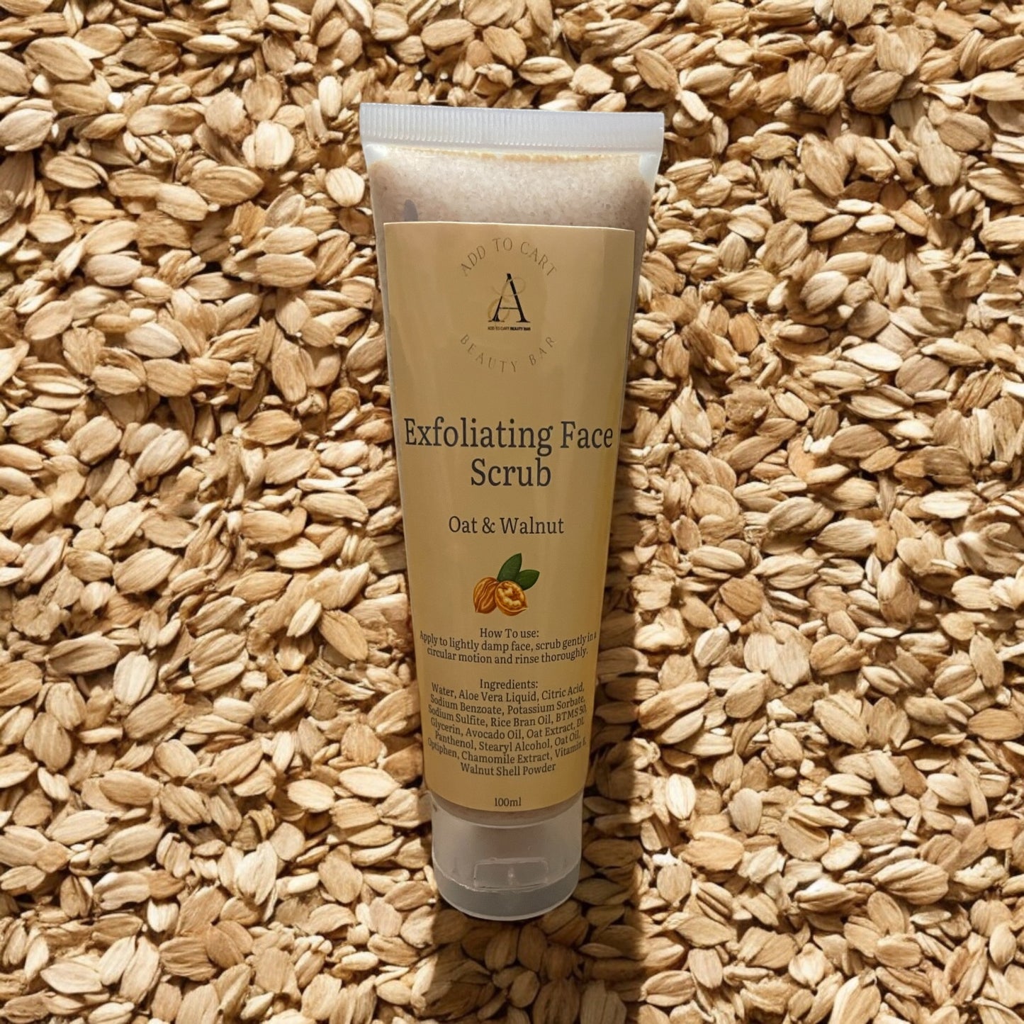 “Golden Oats” Oats & Walnut Face & Body Scrub