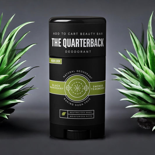 “The Quarterback” Black Mahogany & Smoked Teakwood Deodorant