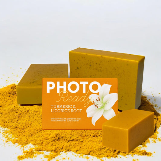 “Photo Ready” Turmeric & Licorice Root Brightening Facial Soap Bar