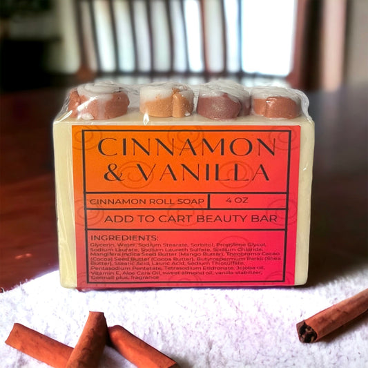 Cinnamon & Vanilla Cinnamon Roll Soap